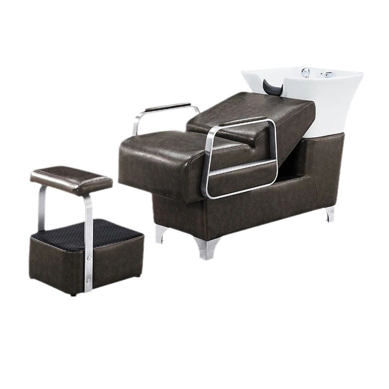 Cama de lavado de cabello Barbería Cerámica Barbería Salón de peluquería Cama de belleza Salón de belleza Tailandés Cama de lavado Cama de lavado