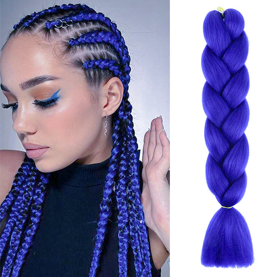 Trenzas Africanas Sintéticas de Fibra de Alta Temperatura para Crochet image 35