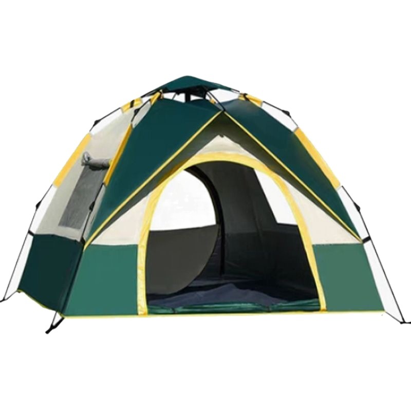 Portátil plegable automático camping tienda al aire libre doble tienda de campaña engrosada protección solar anti-mosquito pareja playa