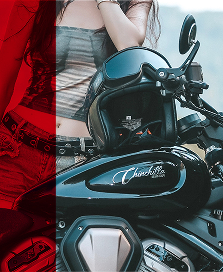 Suitable for Motorcycle Helmets, Small Helmets, Harley Retro Half Helmets, Men's and Women's Cruise Motorcycles, Electric Vehicle Bubble Mirrors