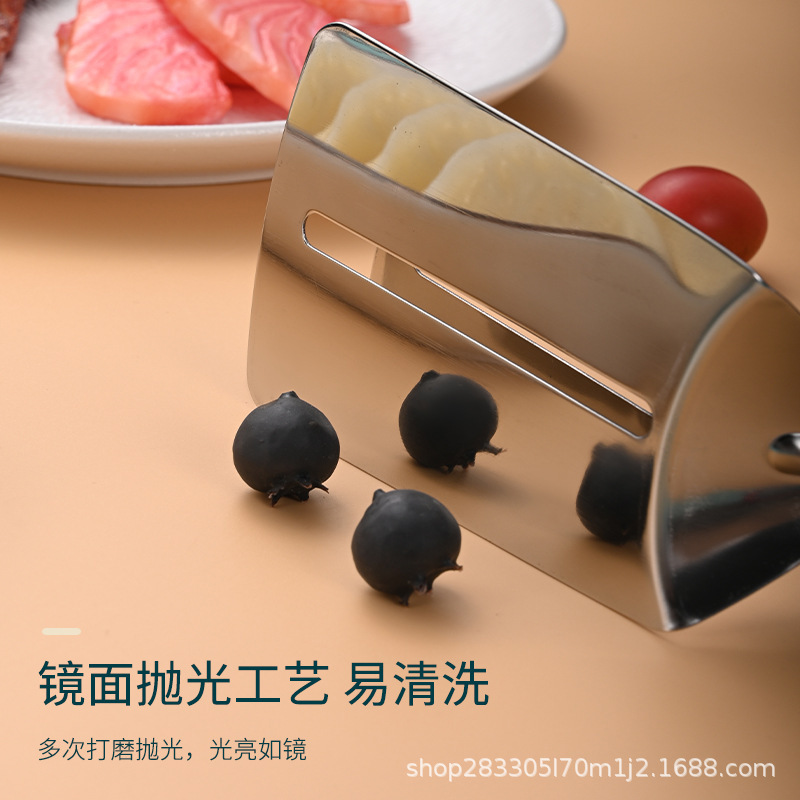 Pescado frito de acero inoxidable 304, clip anti-escaldado, pala de pescado, artefacto de pescado frito, espátula de clip antiadherente, bistec, espátula de cocina casera