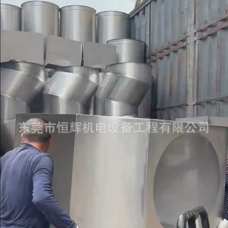 云浮通风管道不锈钢角铁法兰角钢法兰接缝平整