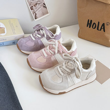 港风香芋紫德训板鞋女2025新款小众设计chic原创复古鞋XY-A669