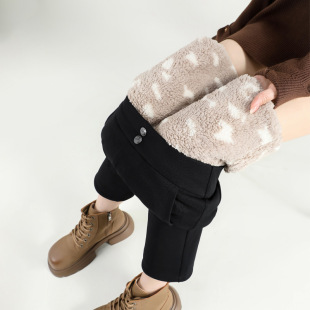 Winter Cloud Warm Cotton Pants Specially Designed for Outdoor Wear in Northeastern Snowy Areas, High-Waisted, Thickened, Versatile, Casual Base Layer, High-Waisted and Slimming