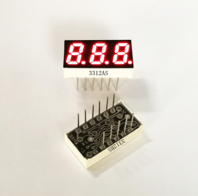 0.31/0.32英寸3位红光数码管3312AS/3312BS 3311数码管0.32寸