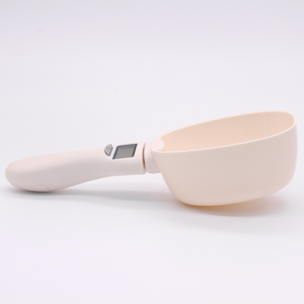 Cuchara medidora de comida para perros y mascotas de mango largo, cuchara digital para comida para gatos con escala de gramos, cuchara medidora liofilizada, báscula para comida para gatos