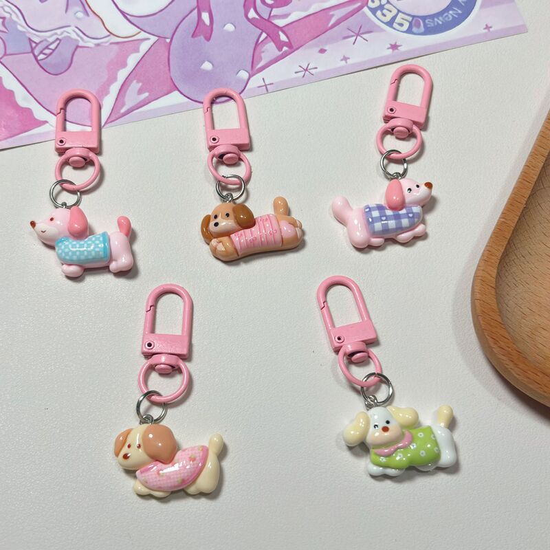 Soft Cute Dachshund Puppy Cute Resin Keychain Cartoon Pendant Student Bag Pendant Couple Girlfriend Gift Soft Cute Dachshund Puppy Cute Resin Keychain Cartoon Pendant Student Bag Pendant Couple Girlfriend Gift