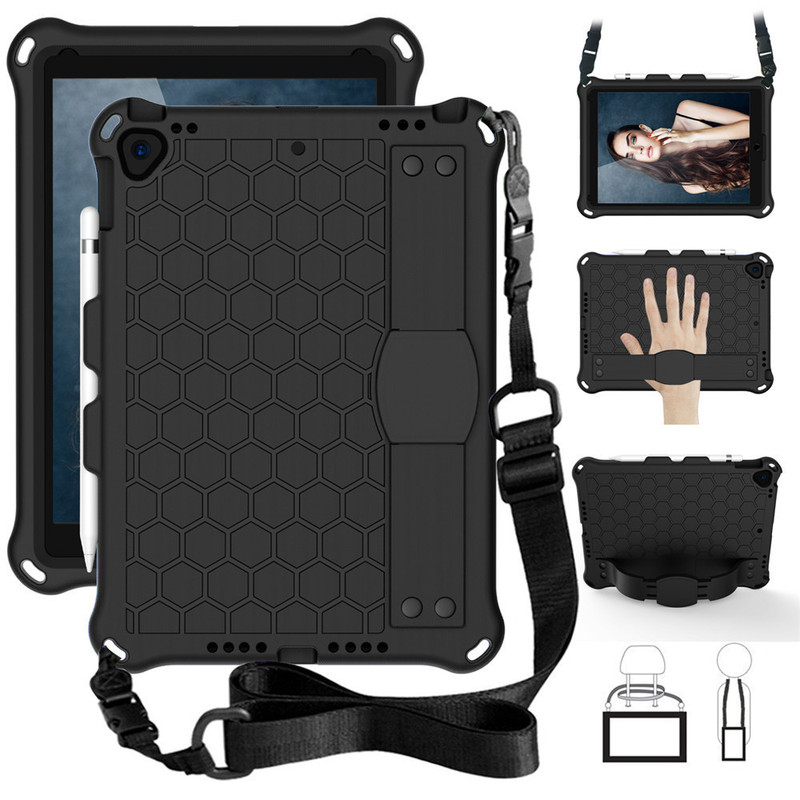 New 2025 iPad 11 honeycomb protective case, iPad 9.7 tablet case, 10.2 protective case with strap New 2025 iPad 11 honeycomb protective case, iPad 9.7 tablet case, 10.2 protective case with strap