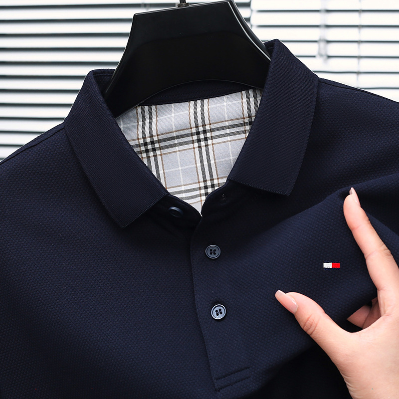 アメリカ正規品 トミー トミー 半袖 Tシャツ メンズ 夏 ビジネス カジュアル 防シワ 純綿 メンズ 洋風 ポロシャツ|undefined