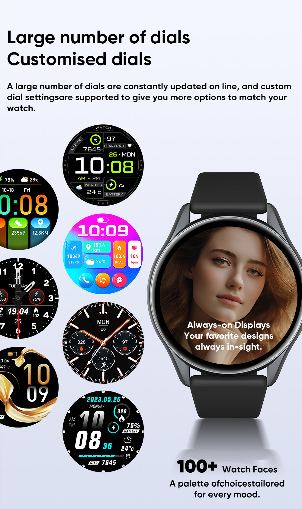 Montre connectée avec cardiofréquencemètre et assistant vocal_voghion.com