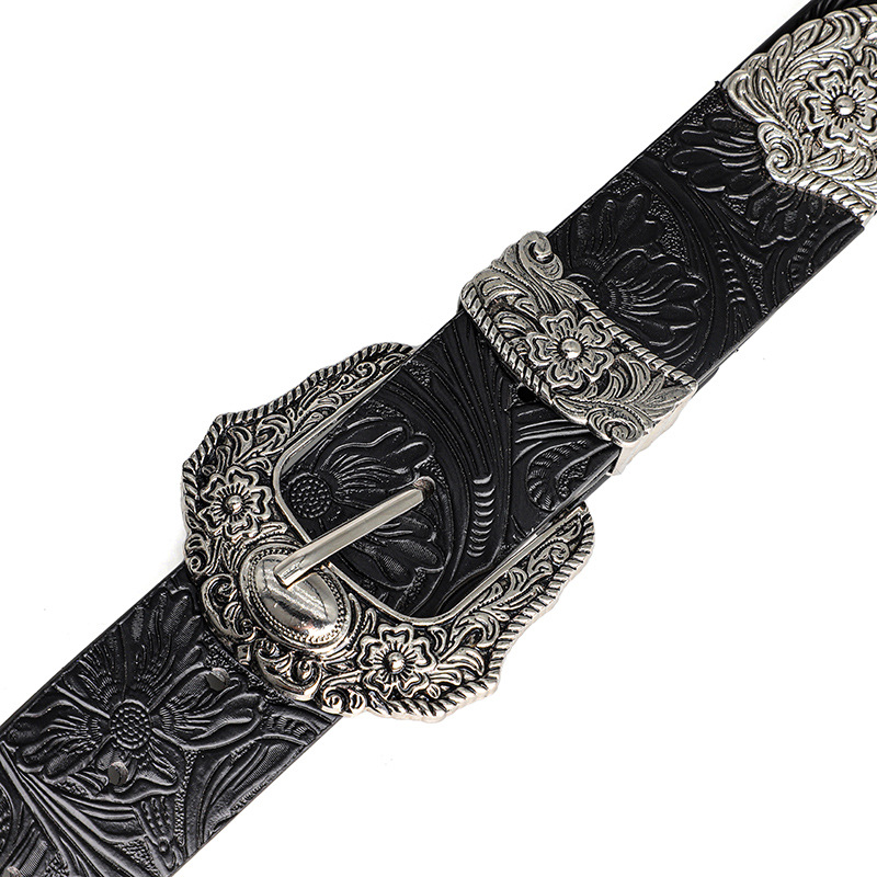 Neuer Retro-Gürtel für Herren und Damen im böhmischen Stil – mit Strass-Schnalle, Street-Punk-Rock-Hip-Hop-Modeaccessoire, für Männer und Frauen – Detail 10