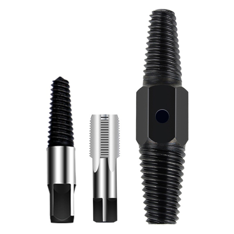 Válvula de ángulo universal de alta dureza, extractor de rotura de alambre, juego en caja de 5 piezas, extractor de rotura de alambre de grifo de 4 puntos y 6 puntos para uso doméstico