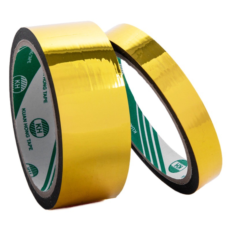 En stock láser Cinta de Oro reflectante DIY cinta decorativa de oro suministro directo de fábrica cinta de color láser al por mayor