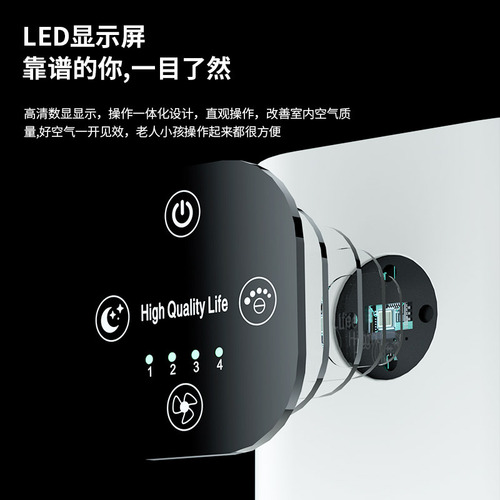 New Ion Air Purifier for Home Use, Formaldehyde, Smoke, Dust, Sterilization, Smoke-Free, Silent Disinfection Machine, Cross-Border Wholesale