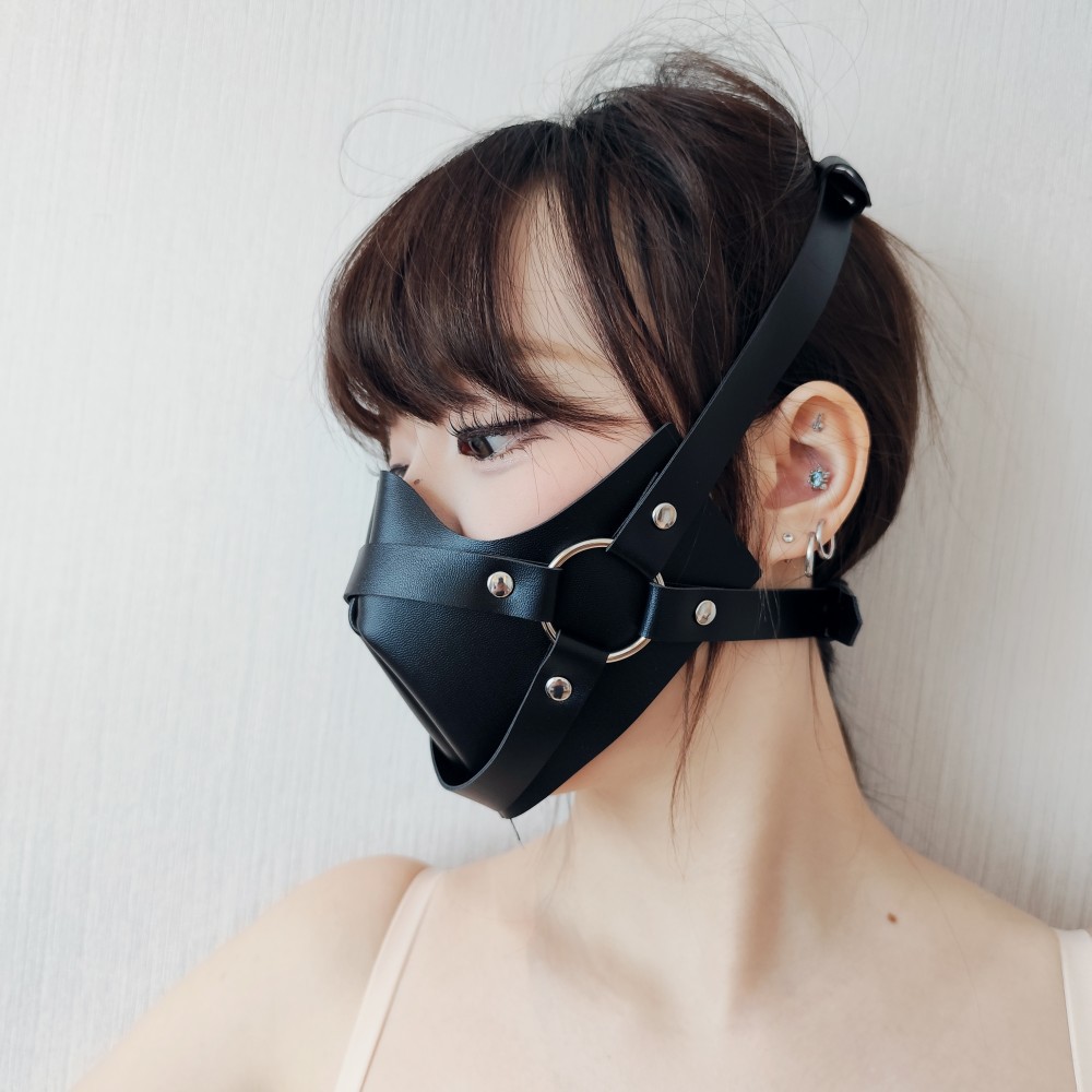 Nueva máscara sexy femenina, juguetes sexuales de cuero, accesorios, sala de sexo para adultos de moda, máscara sm divertida al por mayor
