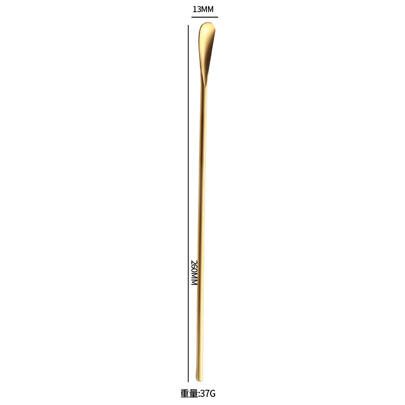 304 cucharas de acero inoxidable cucharas de hielo de mango largo cucharas de postre de café cucharas de miel cucharas de barra de mezcla