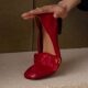 Gutijia Soft Bottom Soft Top Comfortable Women's Shoes New Red Small Leather Shoes Leather Low Heel Square Head Shallow Mouth Single-layer Shoes for Women