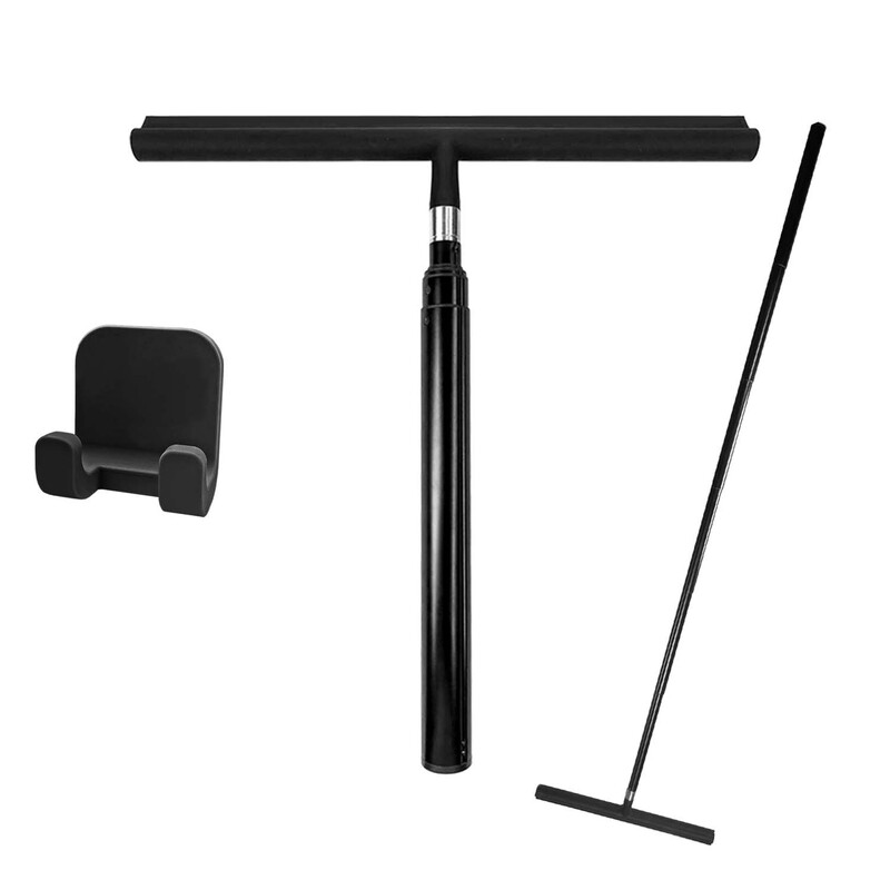 Silicone glass wiper detachable retractable household glass scraper to clean toilet bathroom window floor