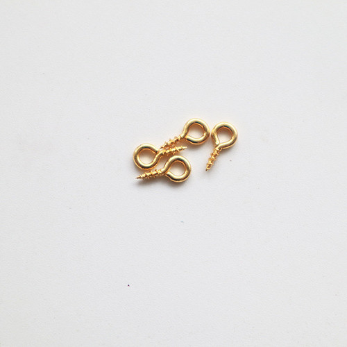 diy resin drilled sheep eye ring jewelry accessories screw round head ring hook self-tapping horn nail