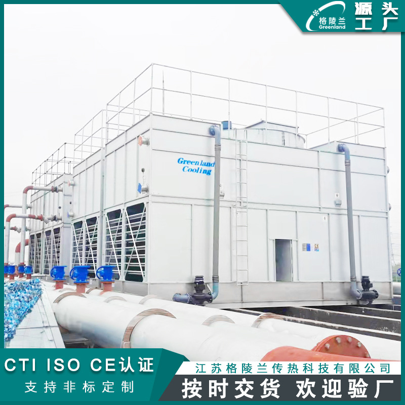 2952闭式冷却塔生产厂家 冷却水塔80t 4000kw中速机的冷却塔系统