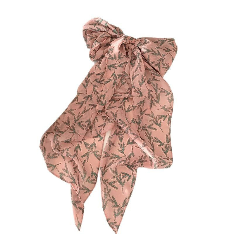 Bufandas negras onduladas rosas bufandas insy2k galía galleta estilo literario versátil cinta de alta calidad