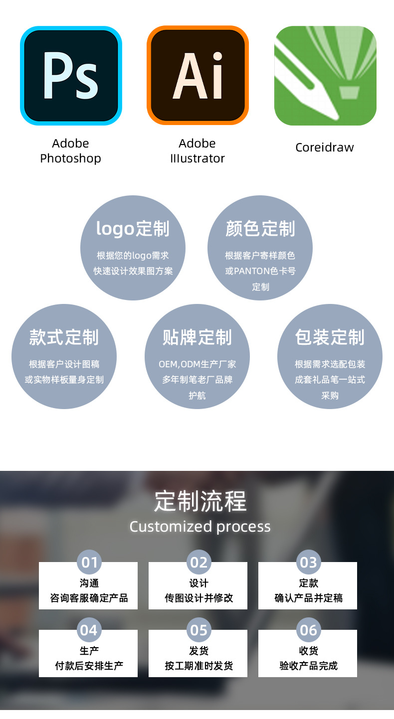 定制笔印logo