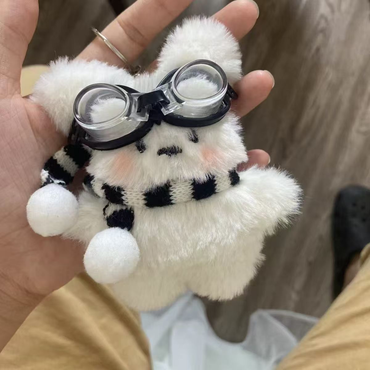 Ins lindo peluche perro muñeca colgante muñeca pareja bolsos llaveros bolsos colgante muñeca decoración