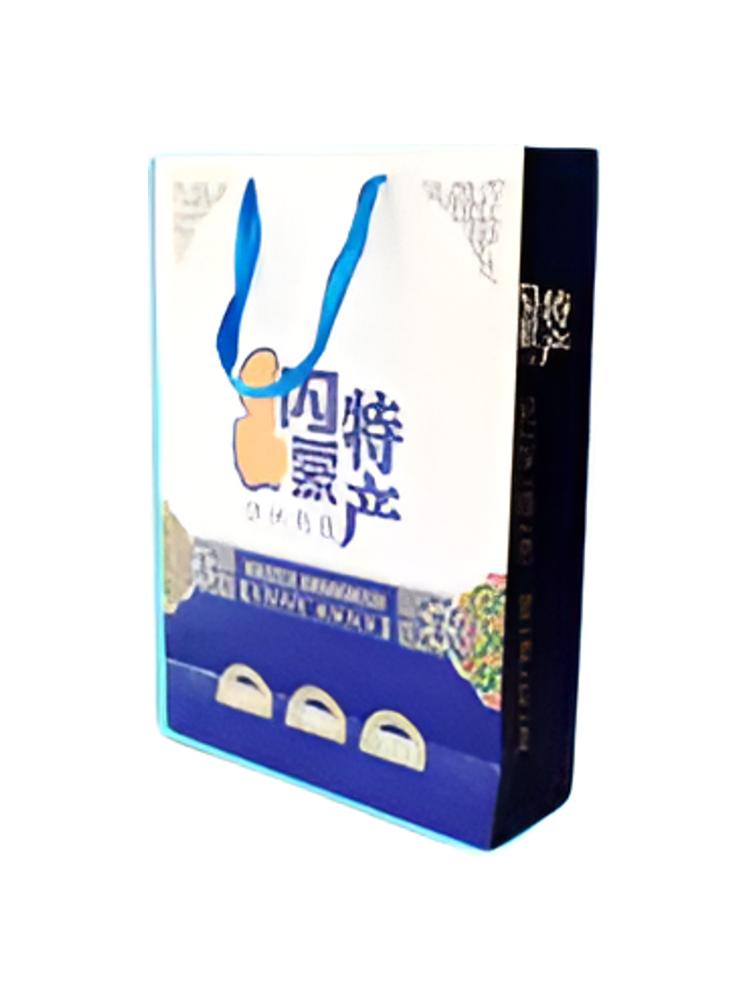 Caja de embalaje especial de Mongolia Interior bolsa de mano bolsa de papel bolsa de regalo carne de res productos lácteos secos caja de regalo queso