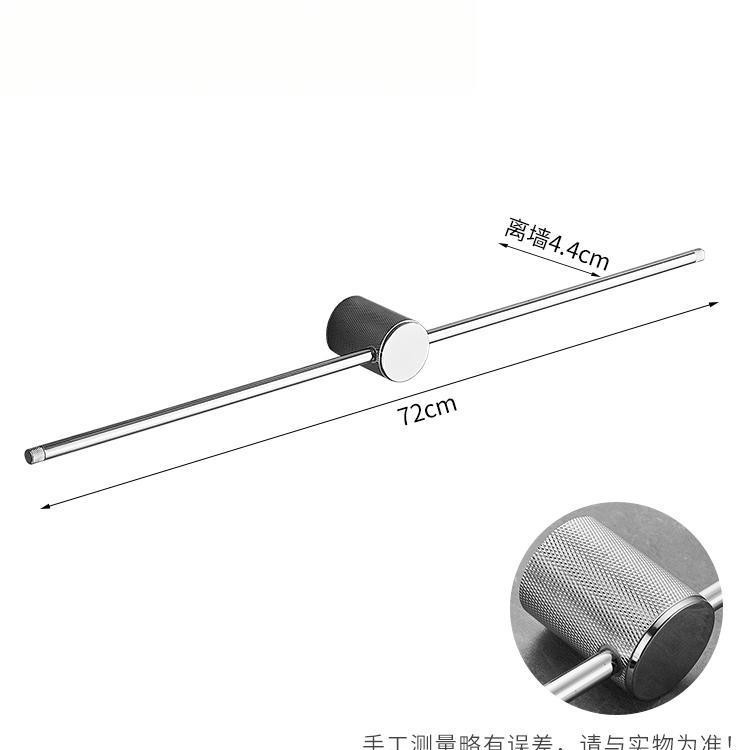 全铜毛巾架免打孔极简轻奢风格卫生间浴室壁挂单杆毛巾杆浴巾挂架|undefined