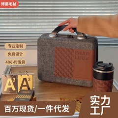 オーダーメイドフェルトのギフトボックスの従業員の入職の大きいプレゼントの14インチの小型の収納ボックスのLOGOオーダーメイドフェルトのスーツケース