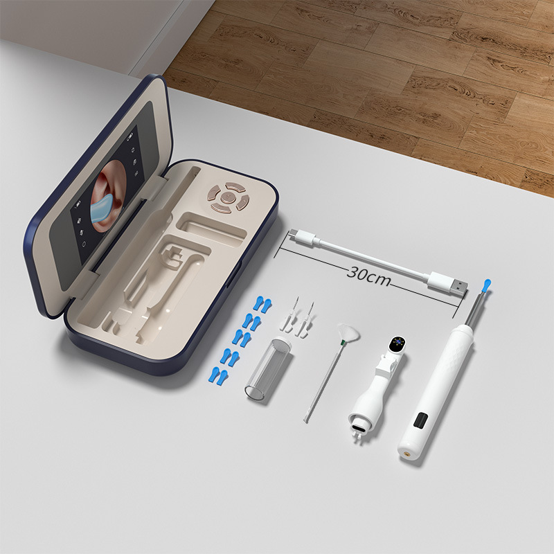 Visual Ear Pick High Definition Endoscope Ear Cleaning And Pimple Squeezing Multi-Functional Care Kit Sapphire Blue Finish New Product Factory Direct Shipping_voghion.com