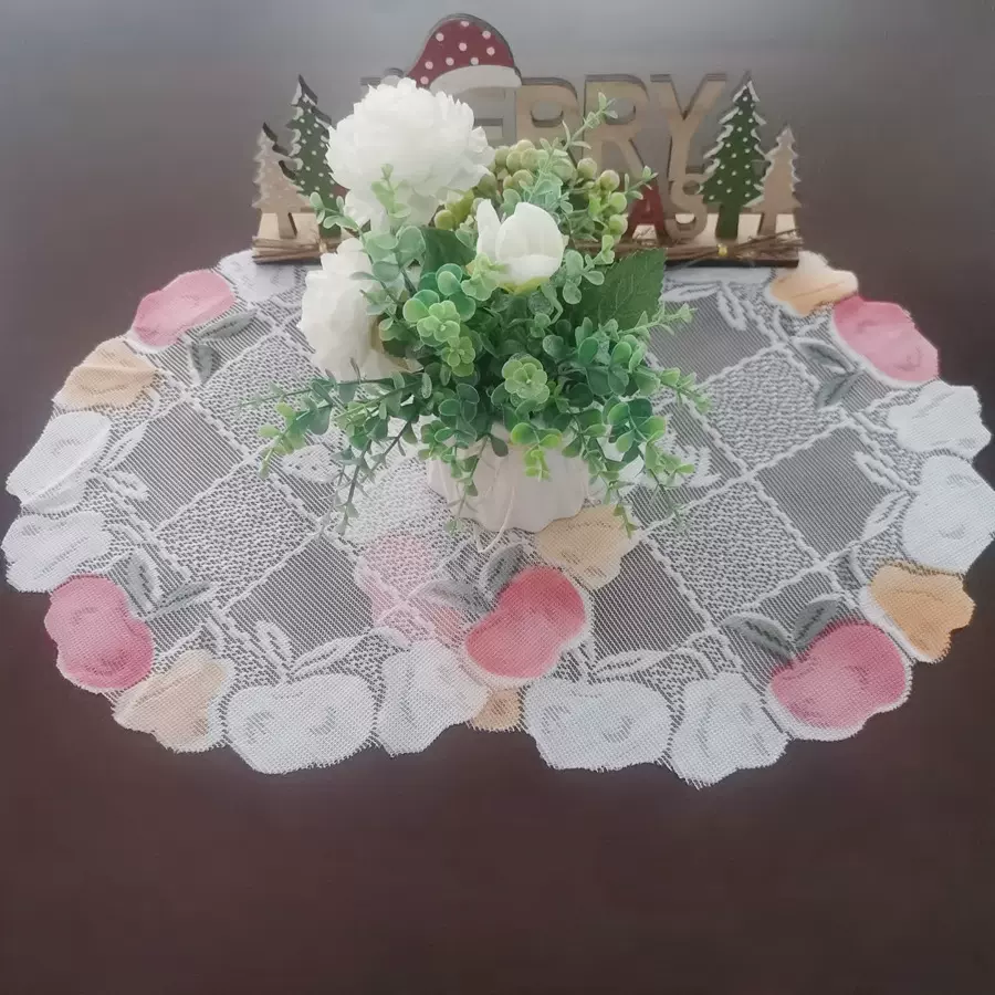 跨境仿真花玫瑰小把花餐垫婚庆装饰家居小清新款餐垫装饰批发