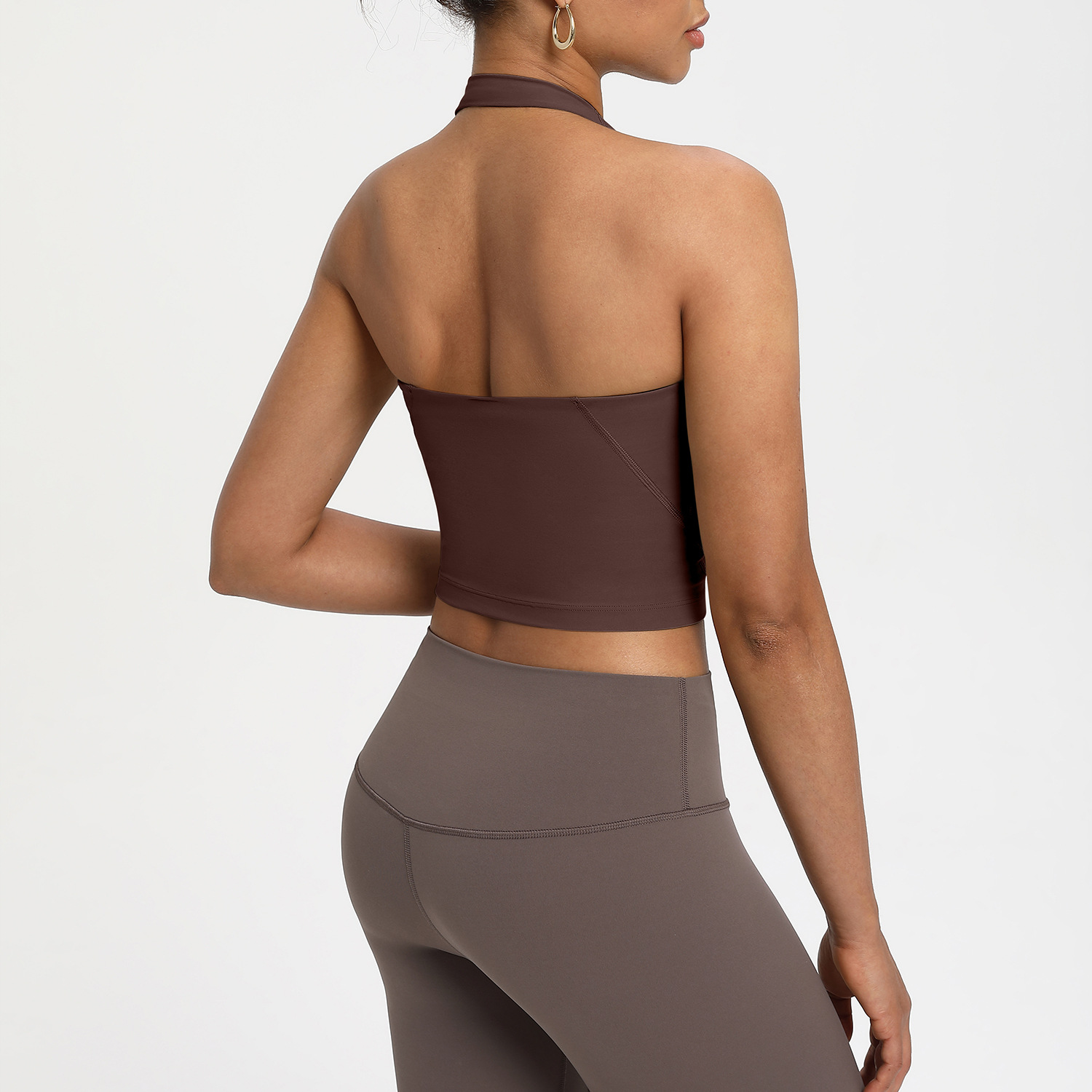 Athena Lulu Women's Sports Bra Nlllt All-In-One Halter Bra Sports Quick-Drying Yoga Vest