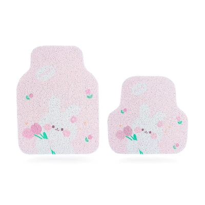 Universal Foot Pad – Tulip rabbit car mat cartoon silk