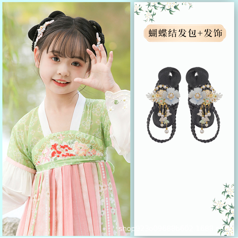 리본 헤어백 + 블루 코랄