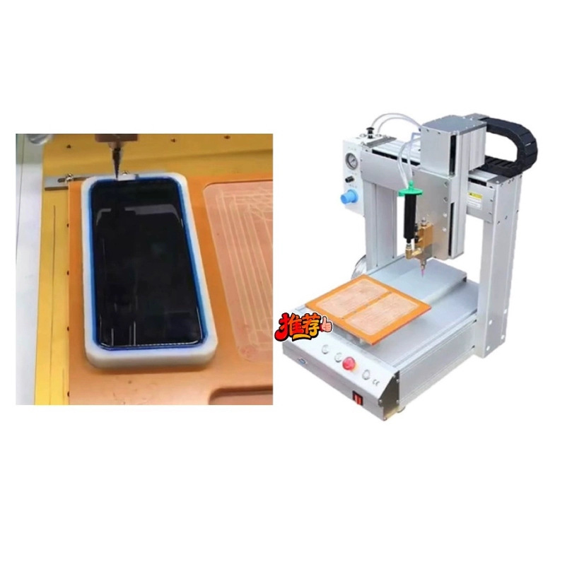 JieKe十年直销桌面式速度可调全自动点胶机用于LED点胶透镜点胶