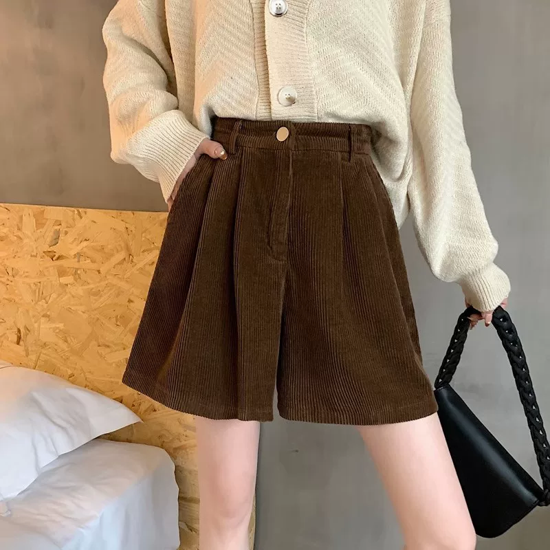 Курткoрдовые осенние шорты, л leggings, ботинки, универсальные повседневные штаны, подходящие для одежды на открытом воздухе, коллекция 2023 года, A-line