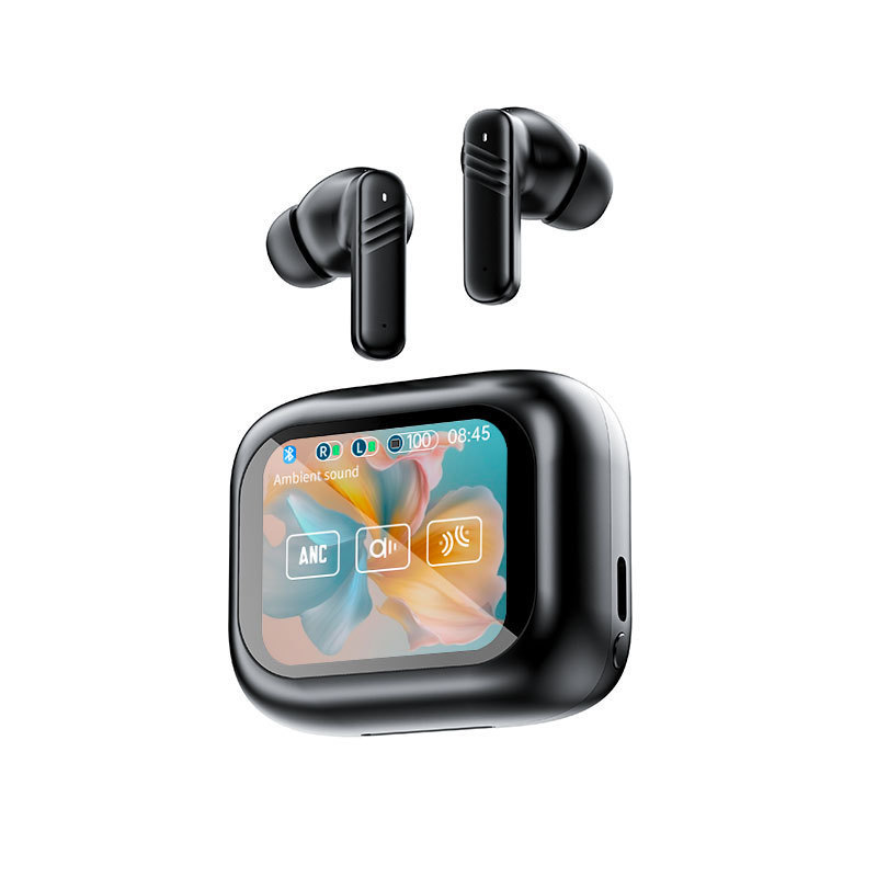 V8 ディスプレイ AI 翻訳 A9pro Bluetooth ヘッドセット ワイヤレス インイヤー ノイズ リダクション スライド カバー V20 ANC Huaqiangbei|undefined