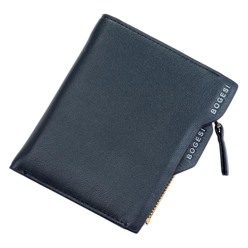 Men's Wallet Wallet Short Silver Bag Men's Coin Bag in stock Driver's License Zipper Bag in stock One-Piece Generation