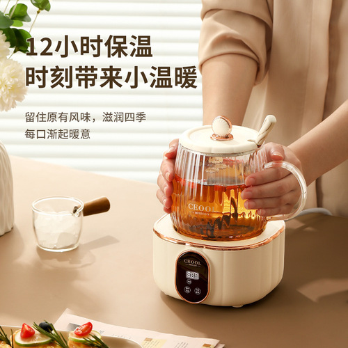 Multifunctional mini health-preserving electric stew cup, office flower teapot, electric heating cup, fully automatic bird's nest electric stew cup