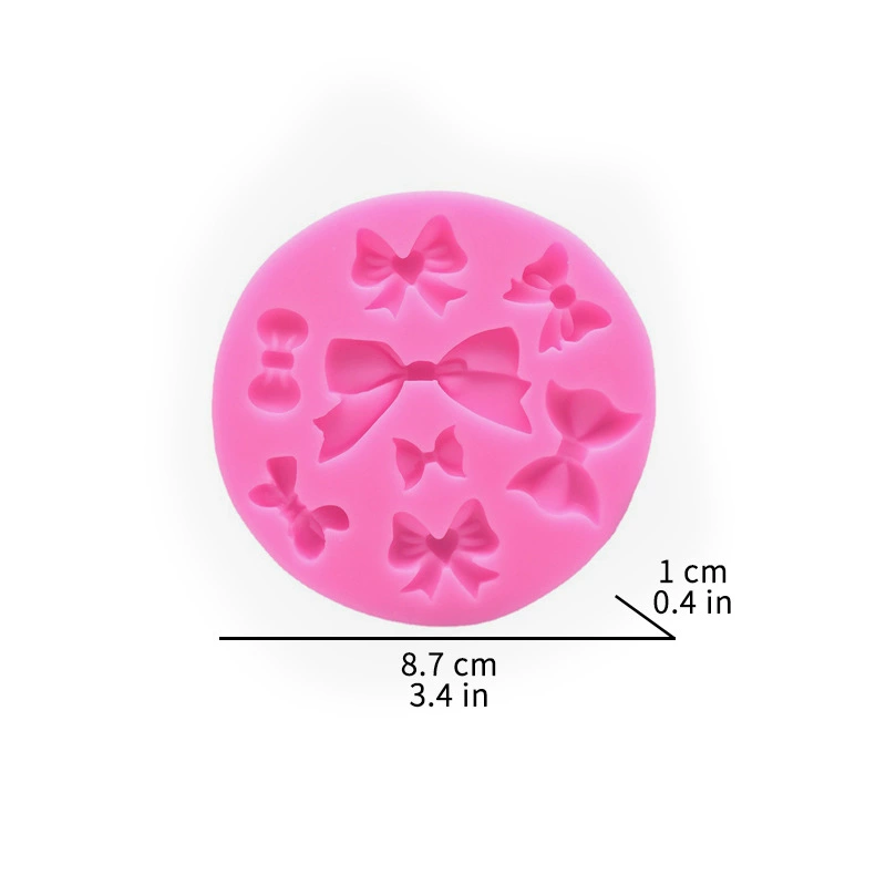 Diverse silicone mold with bow, fondant, DIY