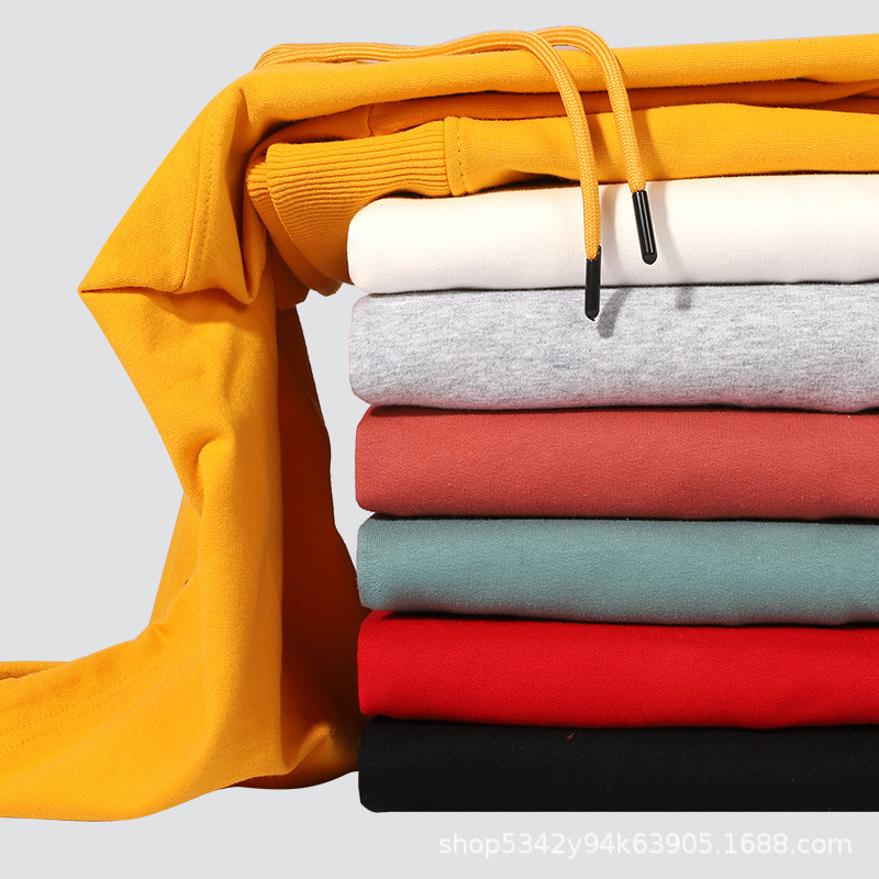 2024 primavera y otoño nueva moda de moda suelta con capucha suéter al por mayor 280g algodón pesado estilo coreano abrigo todo a juego