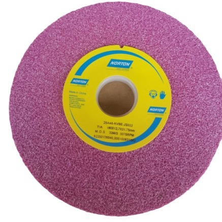 批发诺顿砂轮铬刚玉红色磨床砂轮25A46K 205*16*31.75 规格齐全