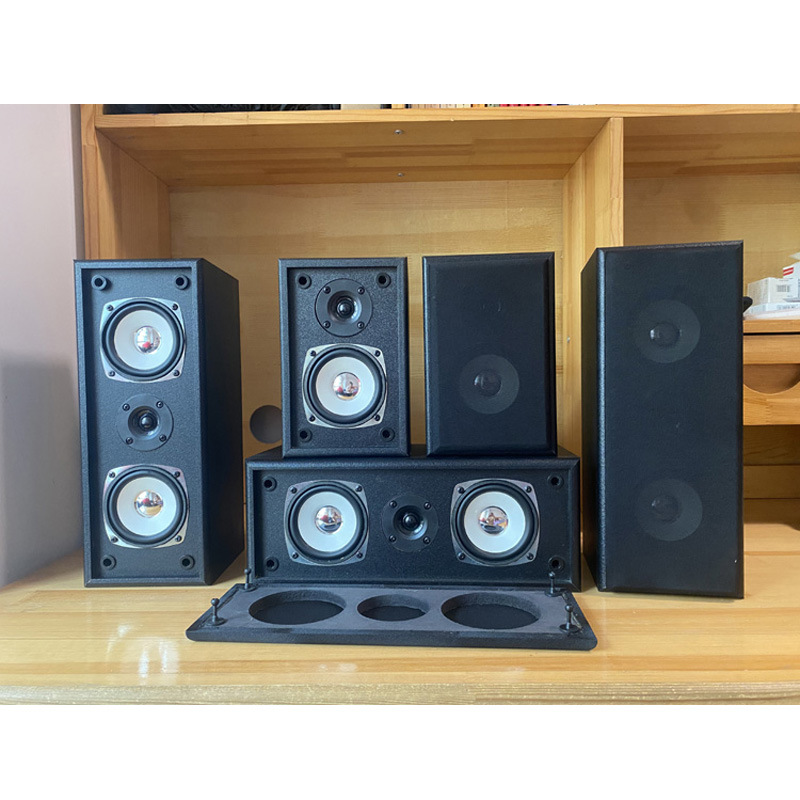Wooden 5.1 Home Theater Audio Center Surround Wall-Mounted Hifi Desktop Amplifier Supporting Passive Speakers