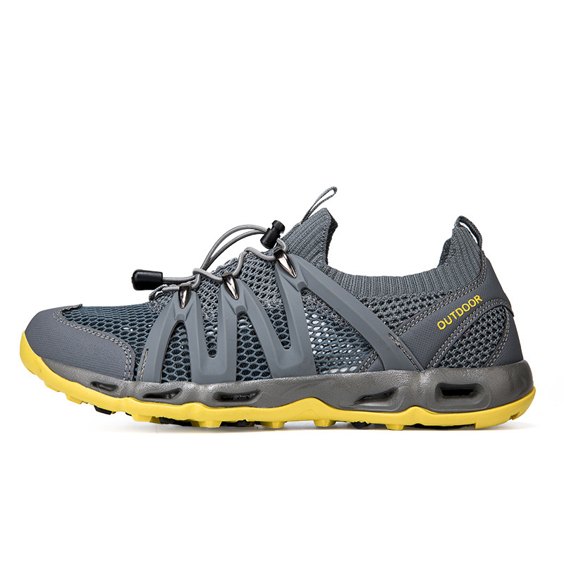 Primavera y verano zapatos de hombre al aire libre malla zapatos deportivos casuales zapatos de rafting anfibios transpirables zapatos de vadeo antideslizantes en stock