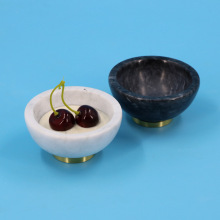 跨境厂家直销大理石小圆盘样板间酒店聚会桌面瓜子甜品零食收纳盘