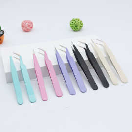 加工手账专用镊子贴纸可爱手工工具圆头多肉div小夹子厚0.8