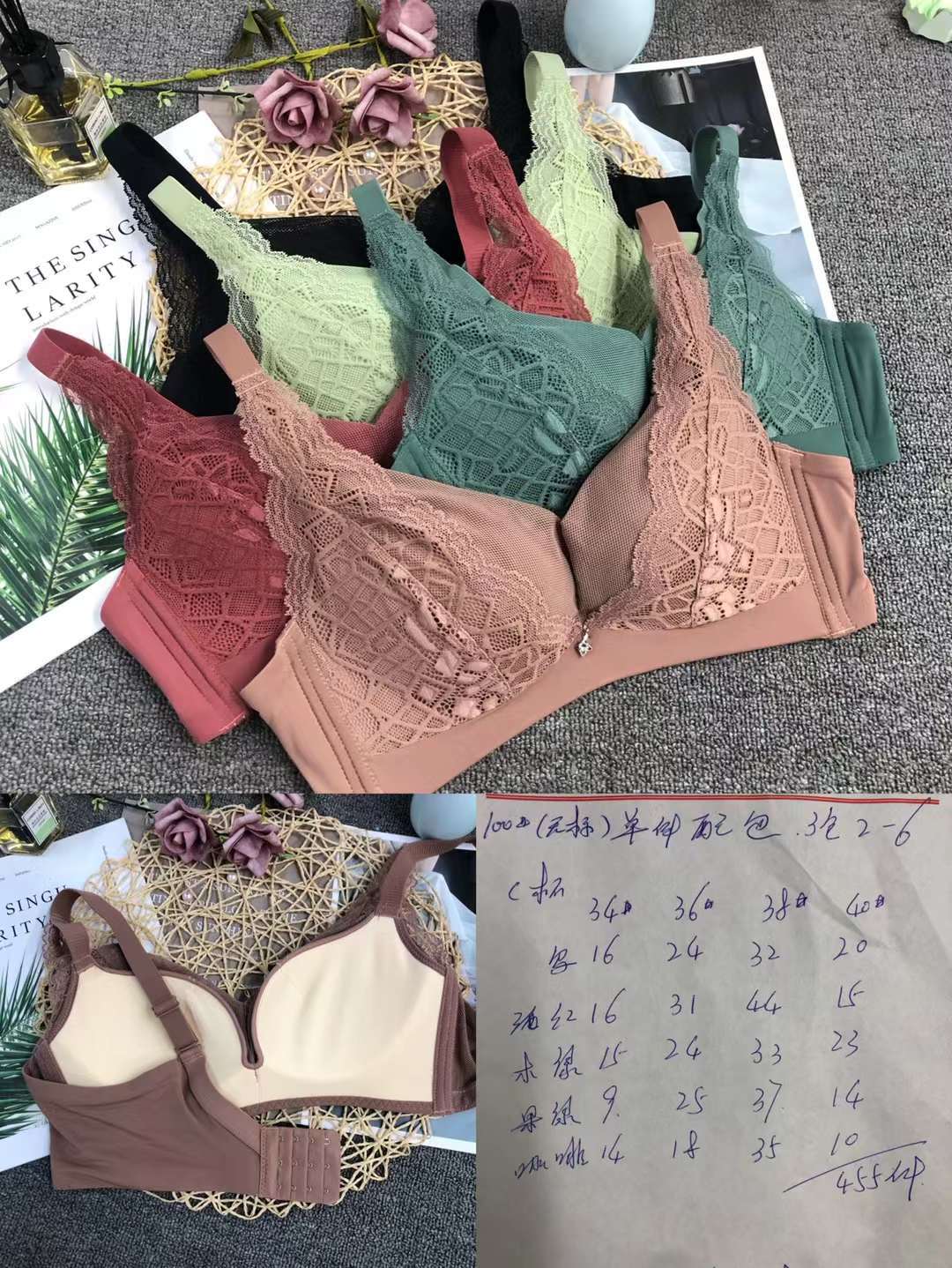 Nueva colección de pecho push-up ajustable de tres pechos cómoda sin costura inalámbrica superior delgada inferior ropa interior gruesa sujetador de las mujeres