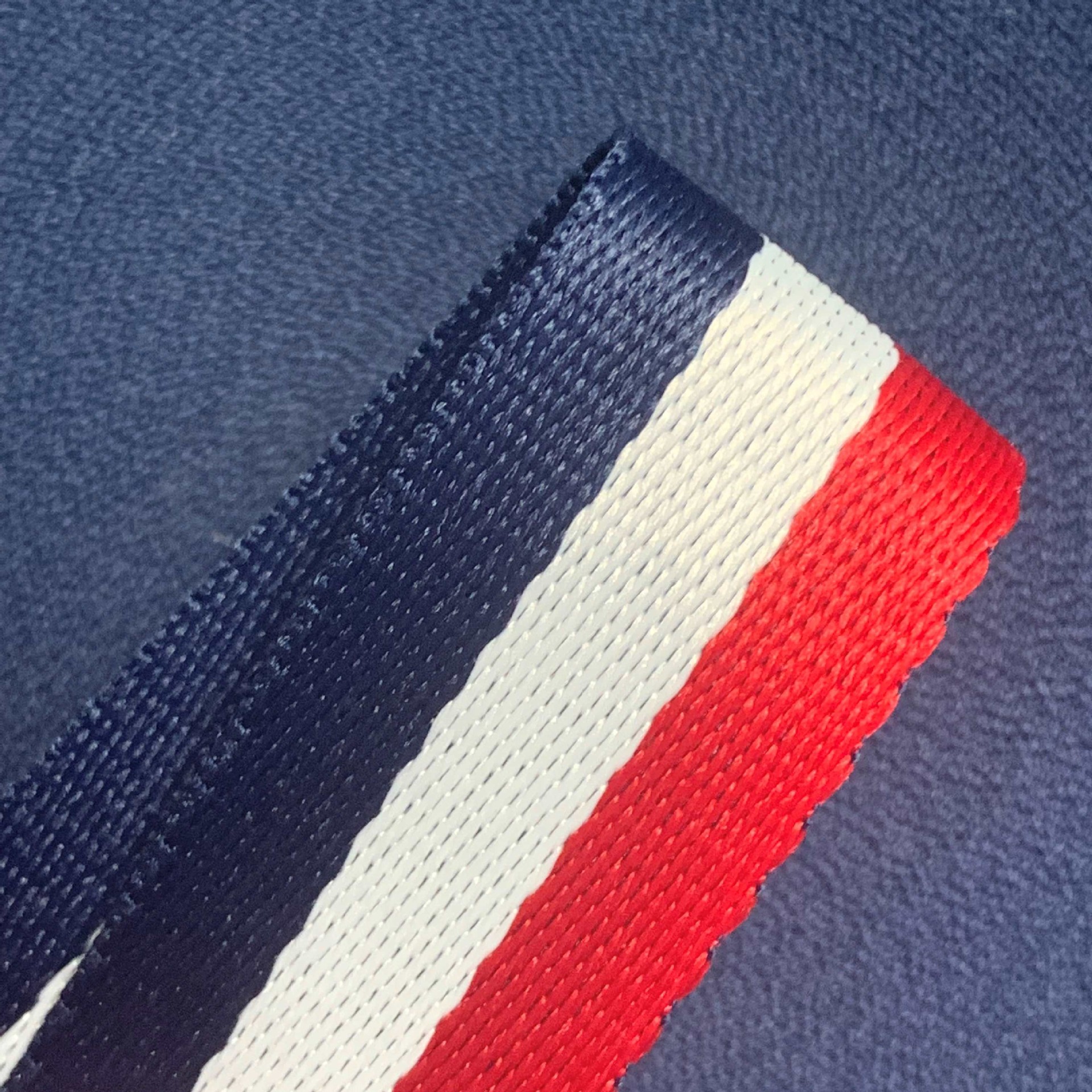 3CM加厚编织带 红白蓝服装箱包辅料英伦风书包背带加密坑带扁带