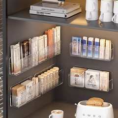 壁掛けティーバッグ収納ボックスカプセルコーヒーラックお茶の間バーテーブル三トン半展示棚アクリル
